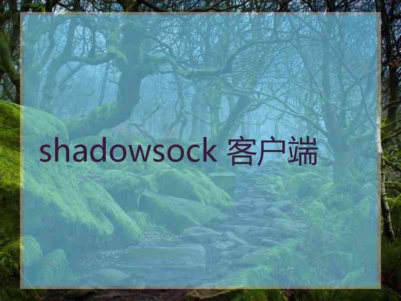 shadowsock 客户端
