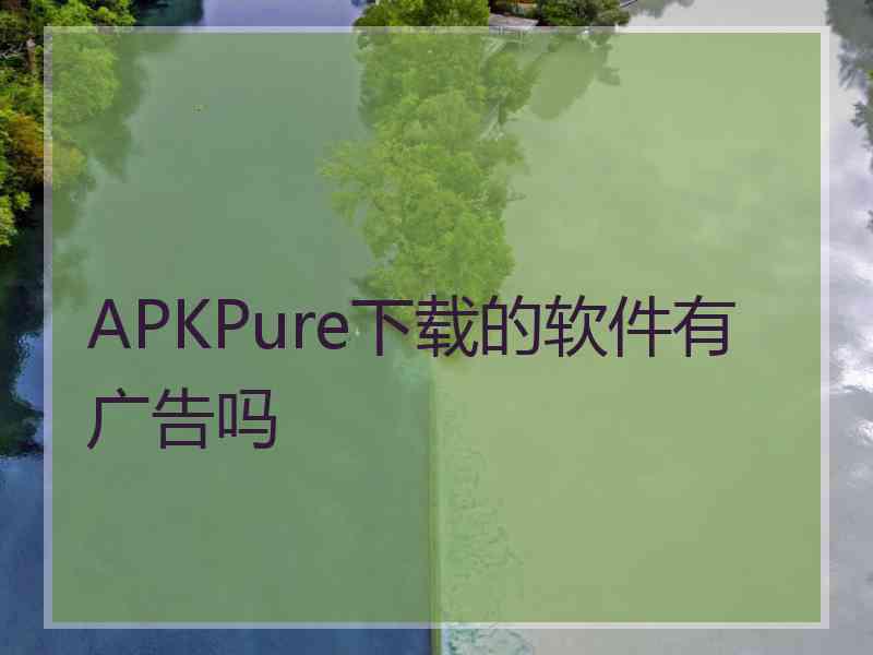APKPure下载的软件有广告吗