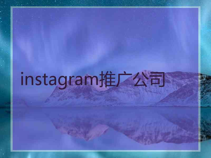 instagram推广公司